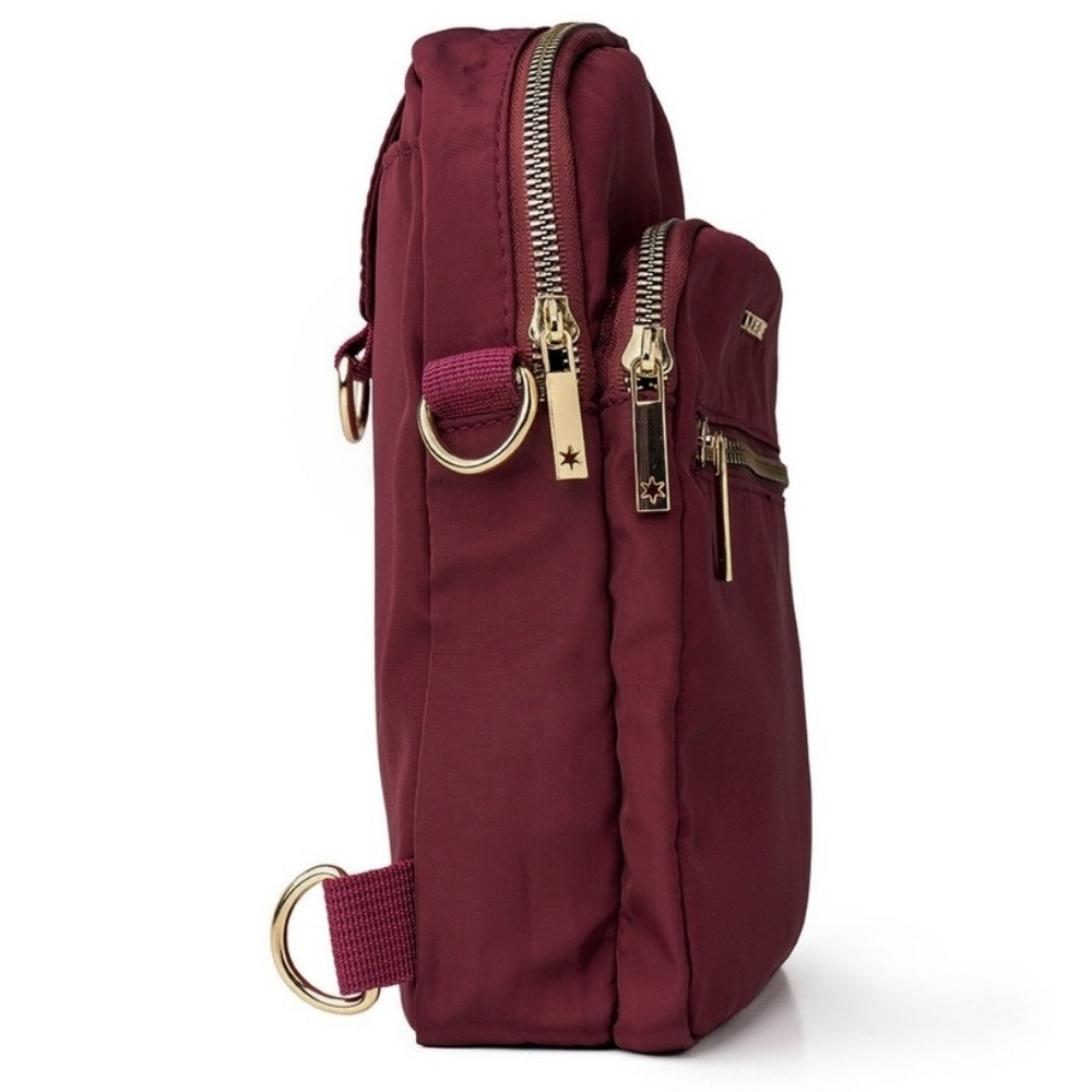 Kedzie Burgundy Roundtrip Convertible Crossbody Bag - Picture 11 of 12